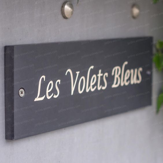 plaque boîte aux lettres